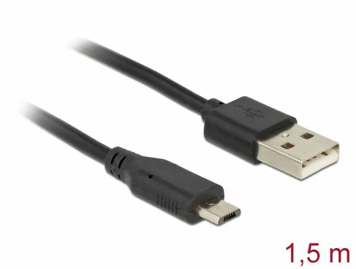 Cablu DELOCK 83272 USB la Micro USB date si alimentare cu indicator LED