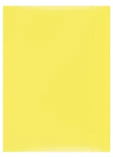Office Products Mapa din carton plastifiat cu elastic, 300gsm, Office Products - galben