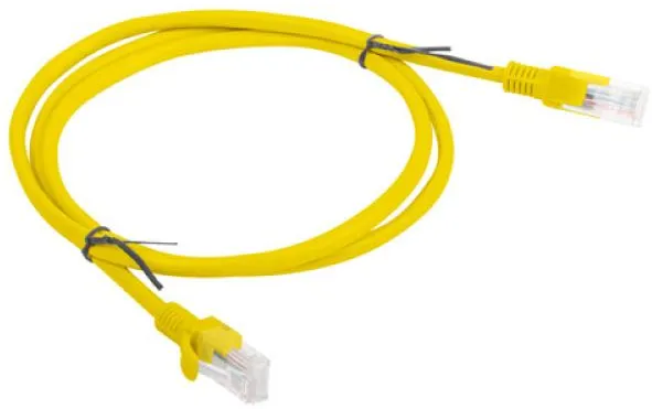 Cablu LANBERG Lanberg Patchcord RJ45 cat. 5e UTP 1m yellow
