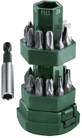 BOSCH 2607019503 - Set capete de insurubare, -, 25 bucati, prelungitor insurubare inclus