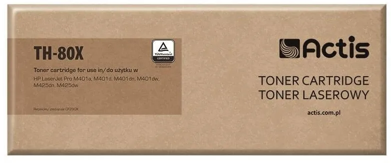 Toner imprimanta ACTIS COMPATIBIL TH-80X for HP printer; HP 80X CF280X replacement; Standard; 6900 pages; black