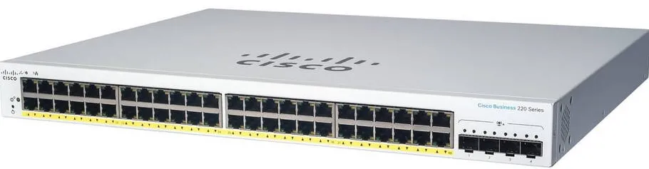Switch Cisco CBS220-24P-4X Managed L2 Gigabit Ethernet (10/100/1000) POE White