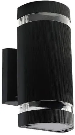 V-TAC Lampa perete soclu E27 IP44 - negru