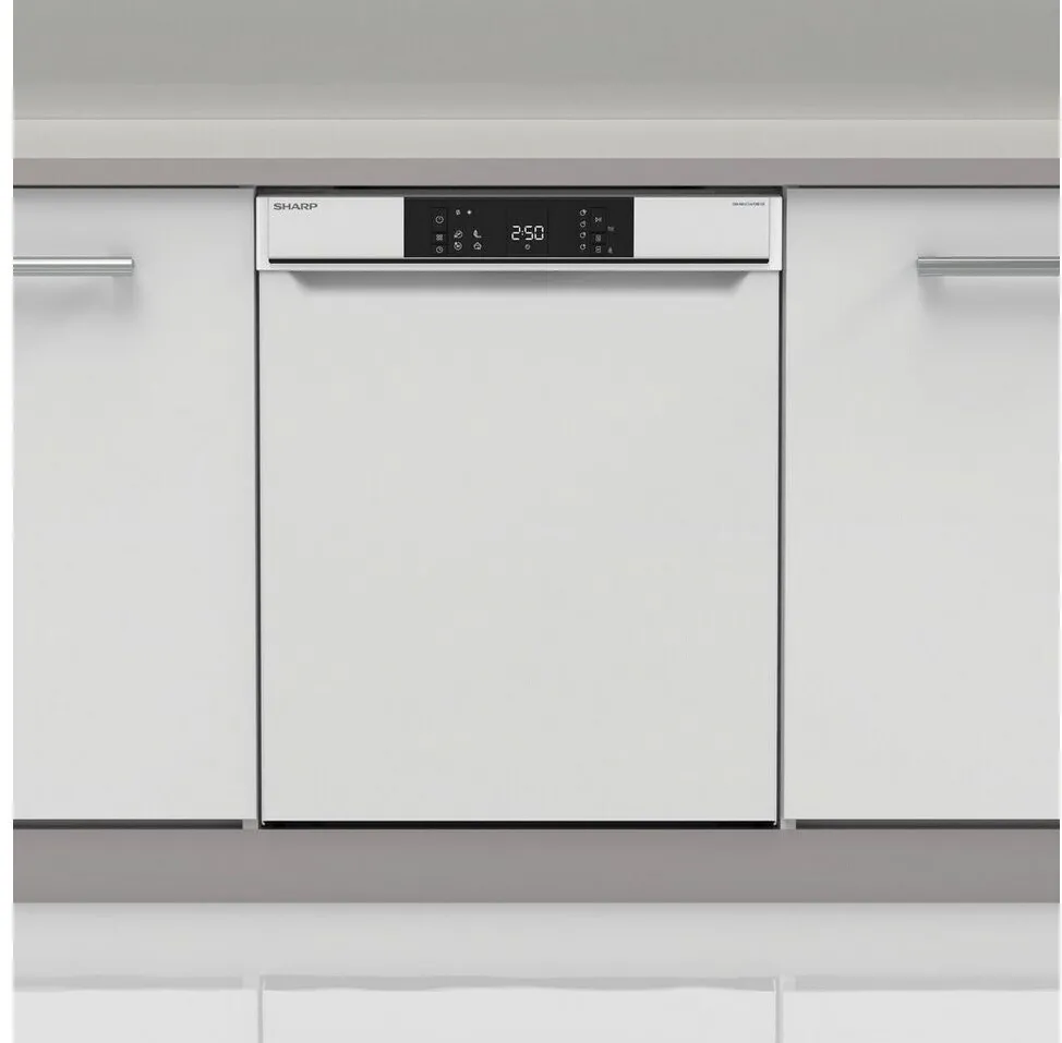 Sharp QW-NA1CU47DW-DE (white/stainless steel, 60 cm)