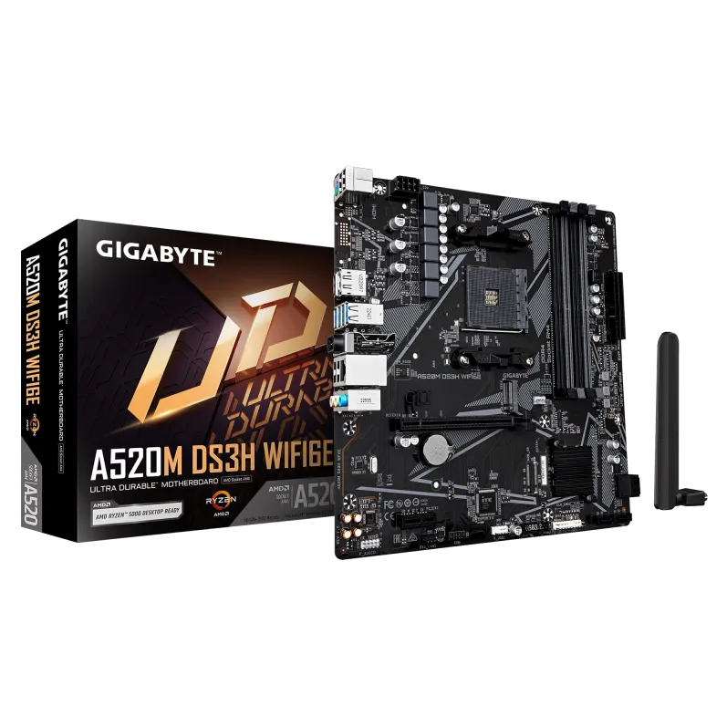 Placa de Baza GIGABYTE A520M DS3H WIFI6E