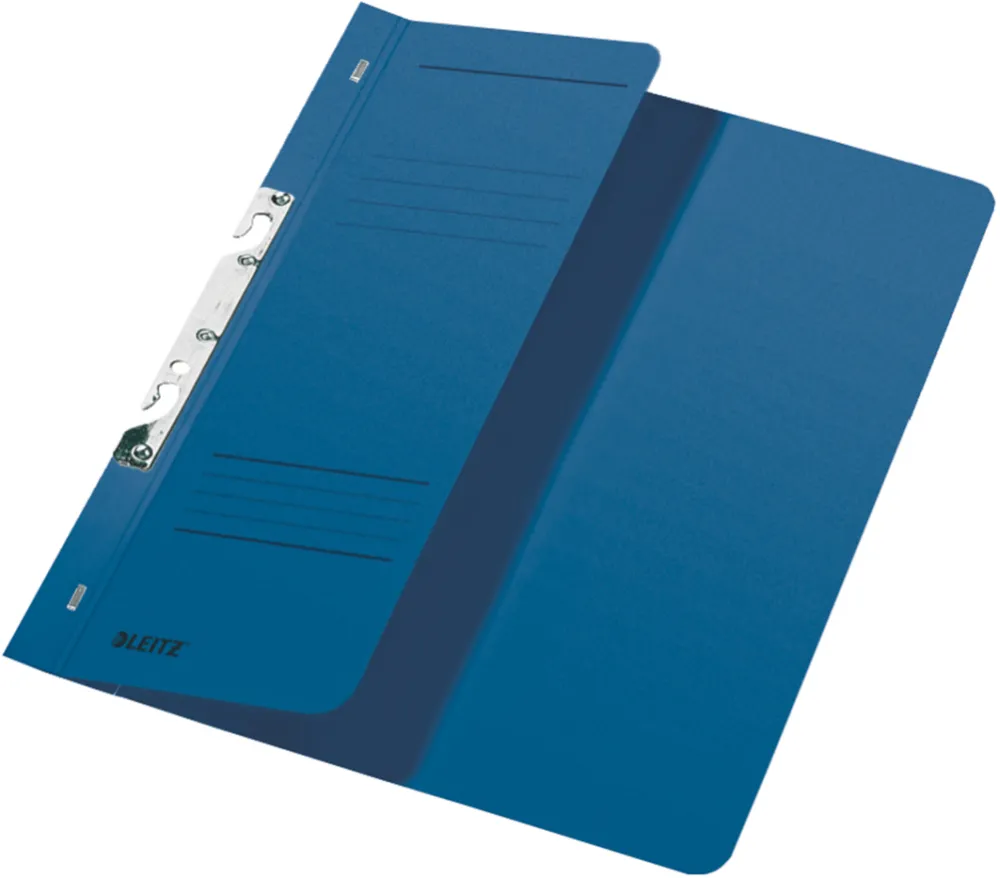 Dosar cu sina Leitz 1/2 carton 100% reciclat A4 170 coli albastru