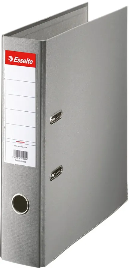 Biblioraft Esselte Economy, PP, A4, 75 mm, gri