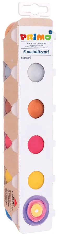 Tempera Morocolor Primo, 25 ml, 6 culori/cutie