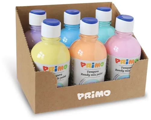 Set 6 tempera pastel Morocolor Primo, 300ml