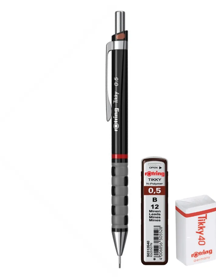Set Rotring, creion mecanic Tikky III Original, 0.5 mm