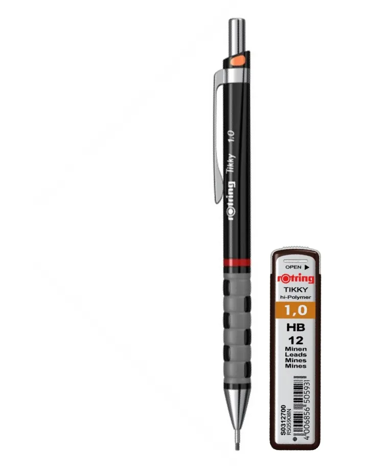 Set Rotring, creion mecanic Tikky III Original, 1.0 mm