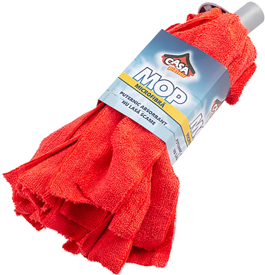 Mop microfibra, rosu
