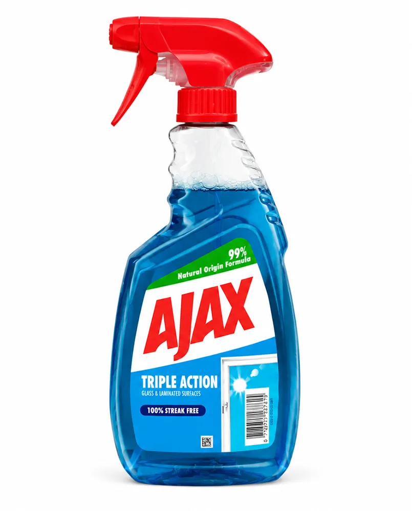 Spray pentru geamuri Ajax Triple Action, 500 ml