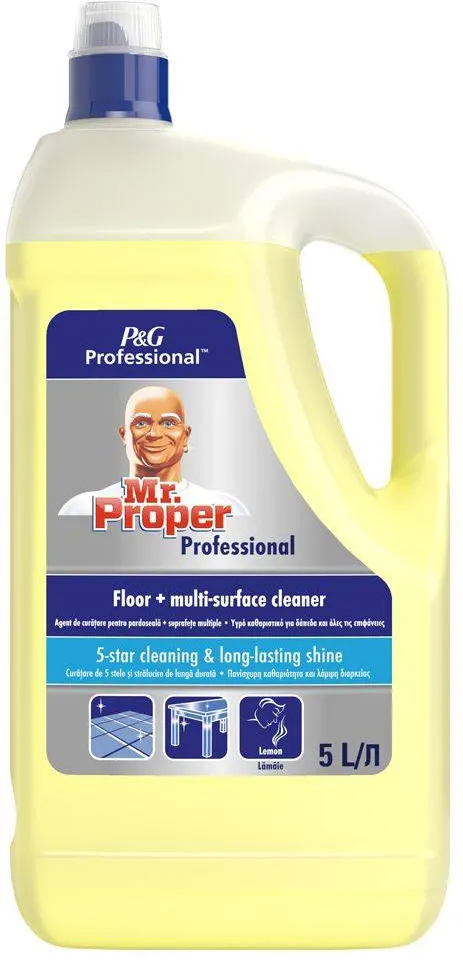 Detergent pardoseala, Mr Proper, Lemon, 5 l