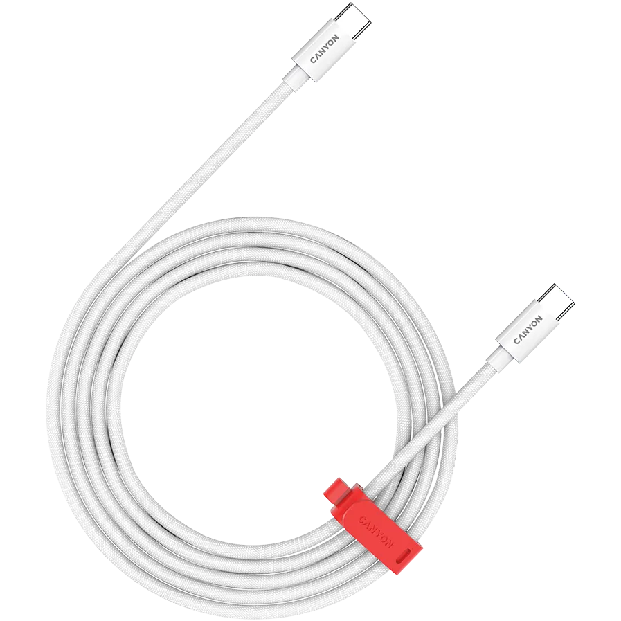 Cablu date CANYON CC100AB C-C 100W 2 m alb