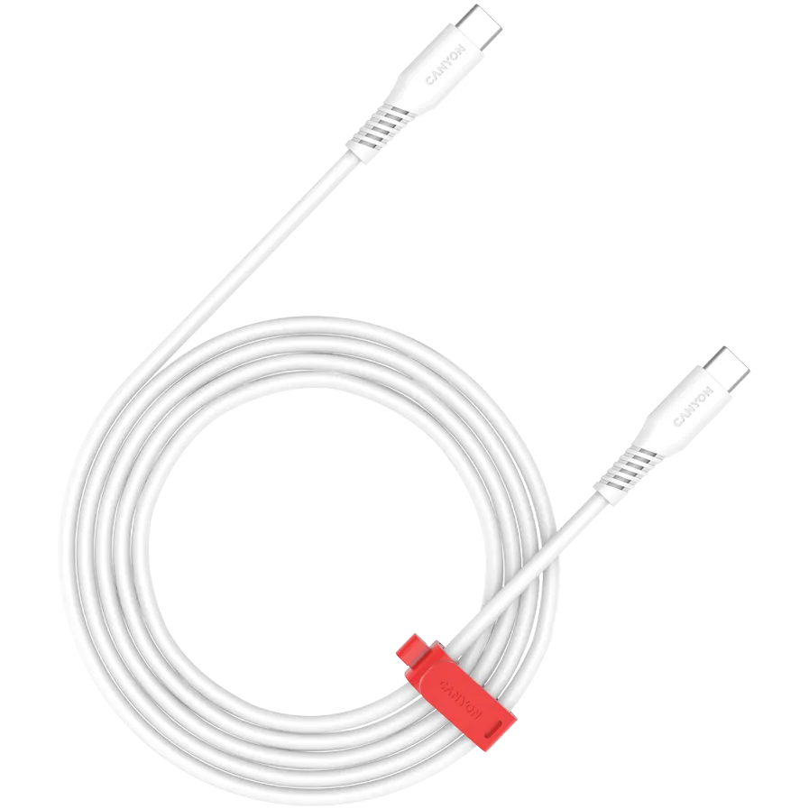 Cablu date CANYON CC100SC C-C 100W 2 m alb