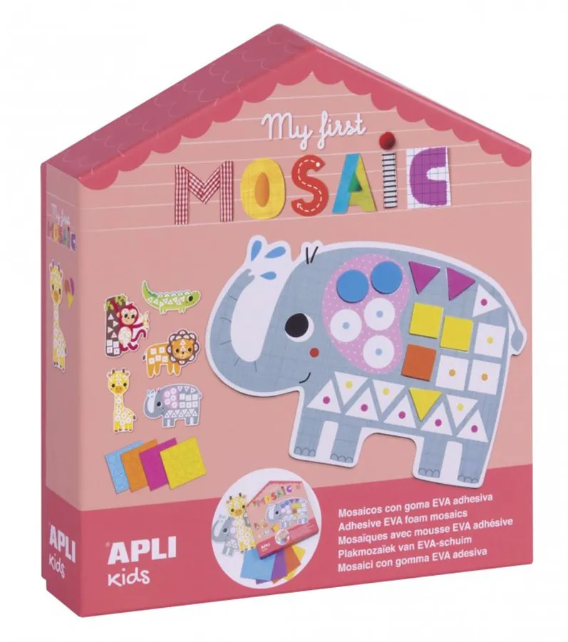 Joc Primul meu mozaic, Apli, tema Animale jungla, 8 coli
