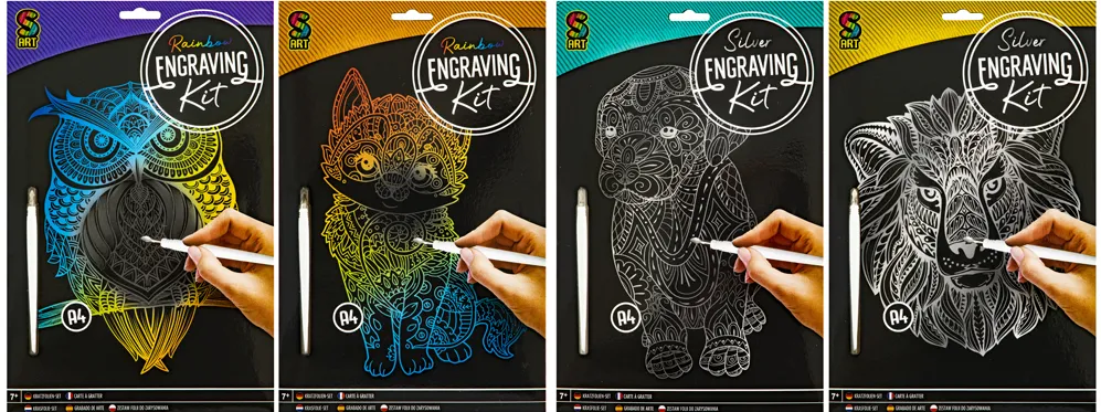 Set Creative Craft, de razuit A4, diverse modele