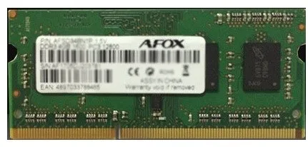 AFOX SO-DIMM DDR3 8GB memory module 1600 MHz