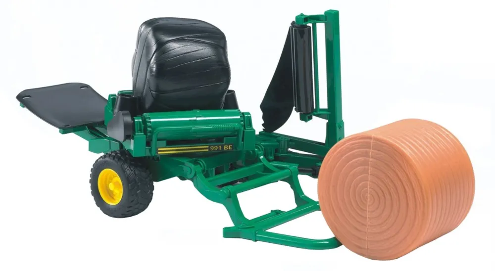 Bruder Professional Series Bale Wrapper with Round Bales (02122)
