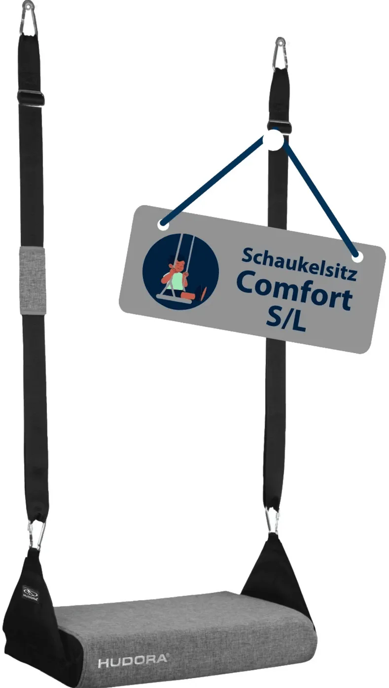 Scaun pentru leagan HUDORA Comfort large gri/negru