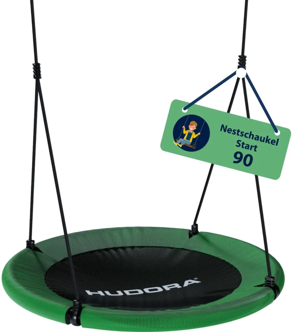 Leagan tip cuib HUDORA Nest Swing 90 cm verde/negru