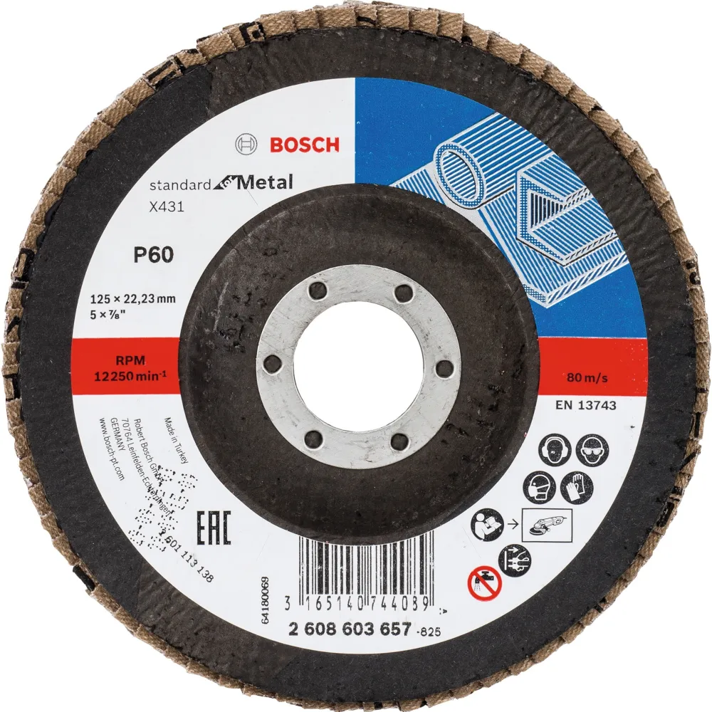 Bosch fan grinding disc SfM,125mm, K60 (grit 60)