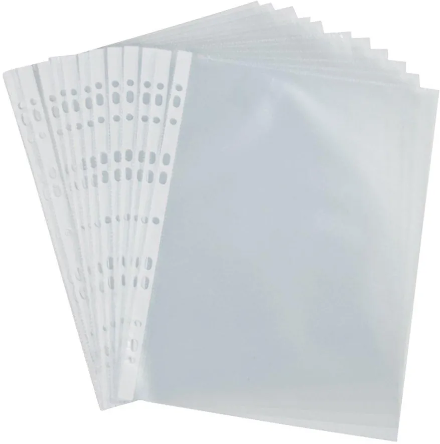 File protectie, A4, cristal, 30 microni, 100 bucati/set