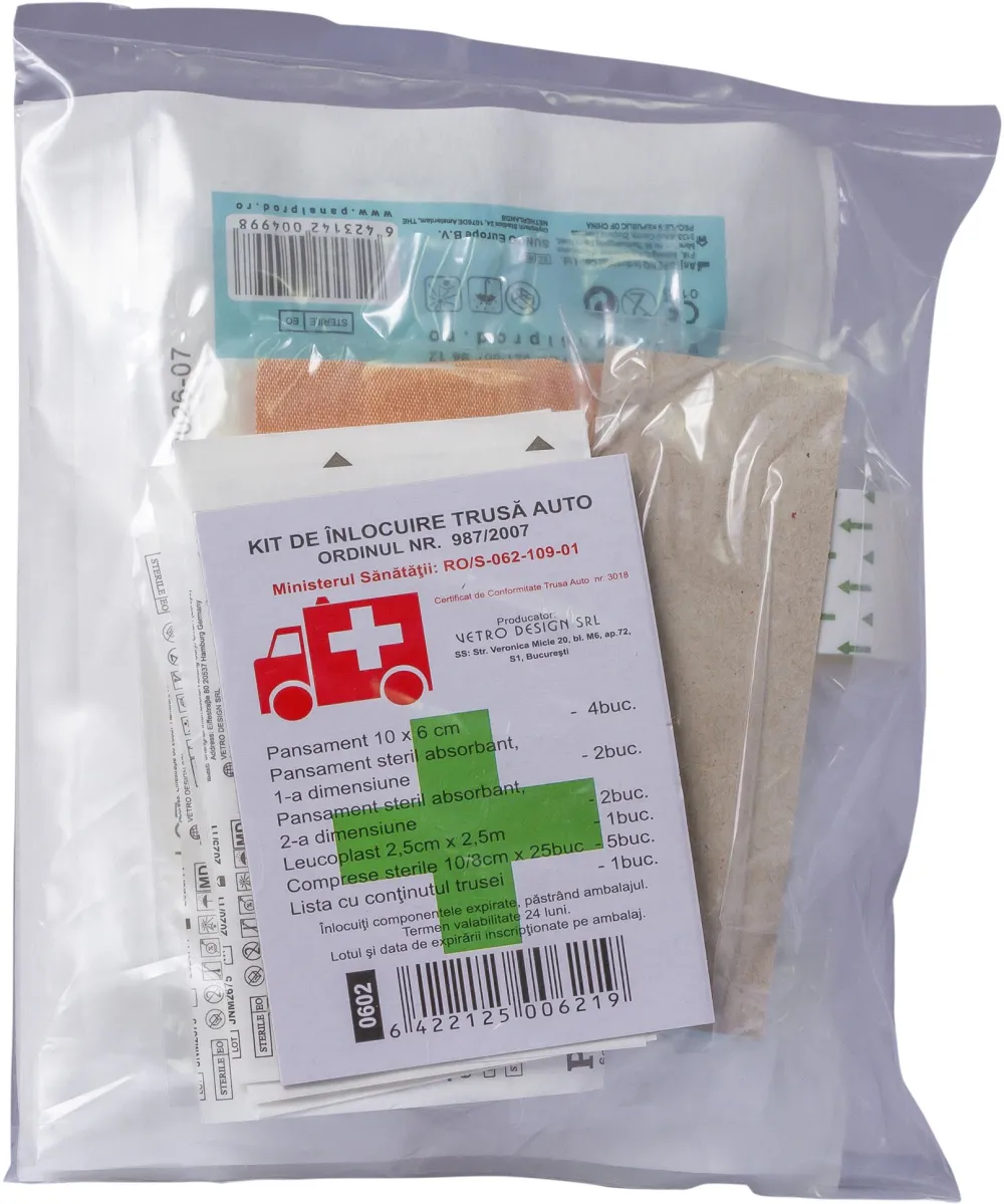 Kit inlocuire trusa sanitara, auto