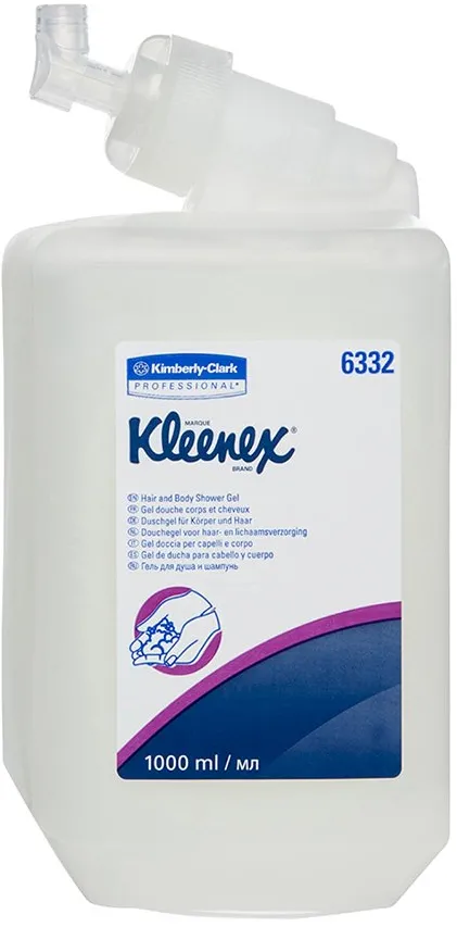 Rezerva sapun lichid, Kimberly-Clark, Kleenex hair and body, 1 l, 6 buc/bax