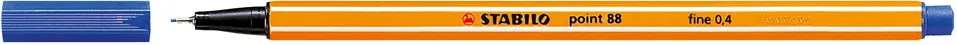 Liner Stabilo Point 88, varf fetru, 0.4 mm, albastru