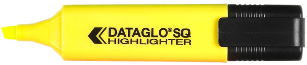 Textmarker Dataglo, corp dreptunghiular, varf 1-5 mm, galben