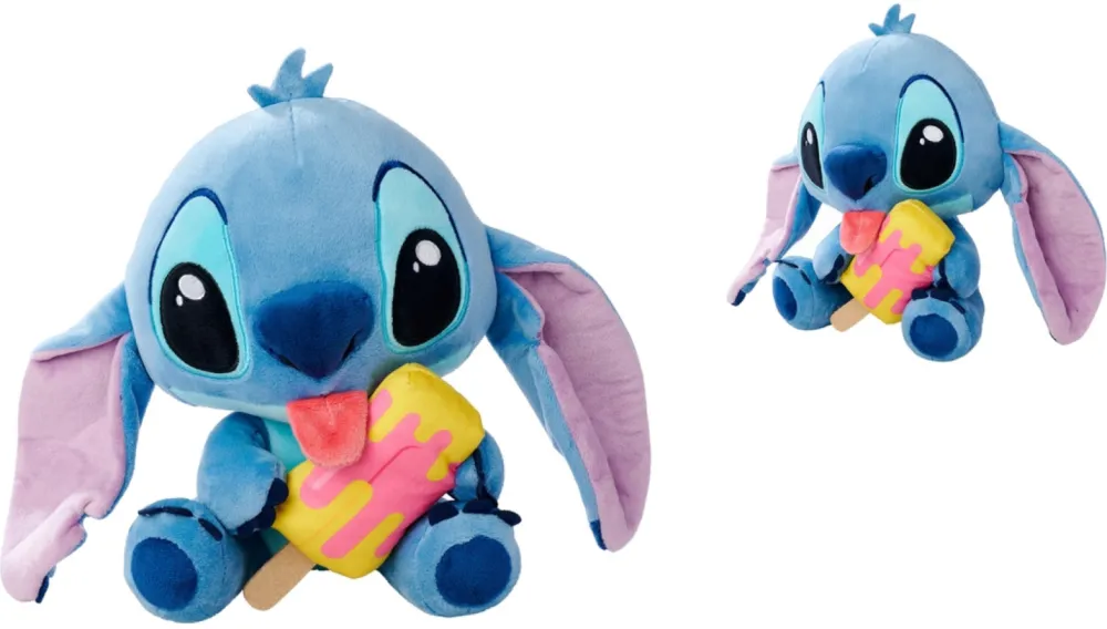 Simba-Dickie Disney Stitch with popsicle stick (25 cm)