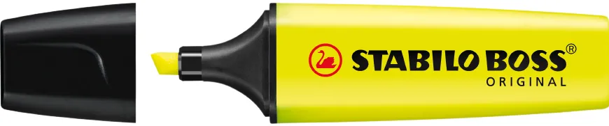 Textmarker Stabilo Boss, varf 2-5 mm, galben