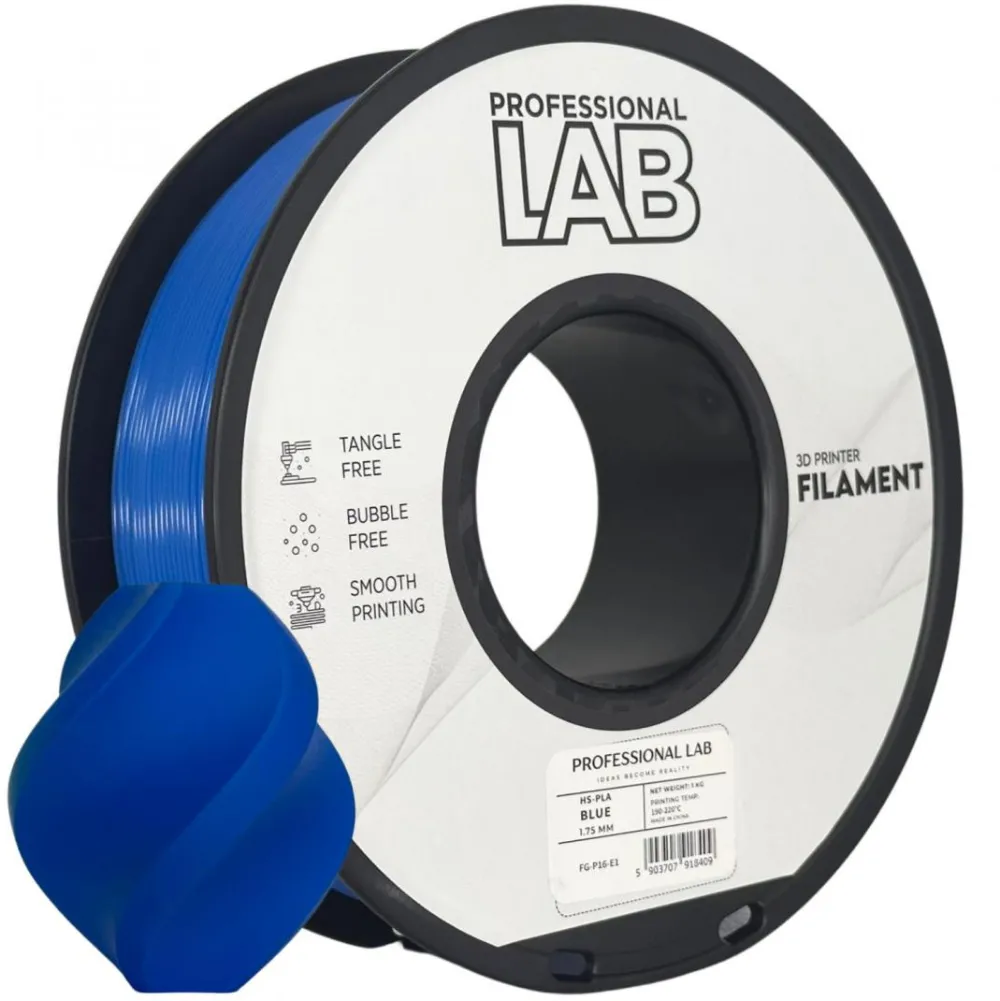 Prof. lab 3D filament 1KG hs-pla blue