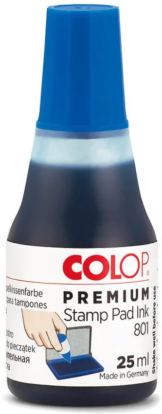 Tus pentru stampila Colop. 25 ml, albastru