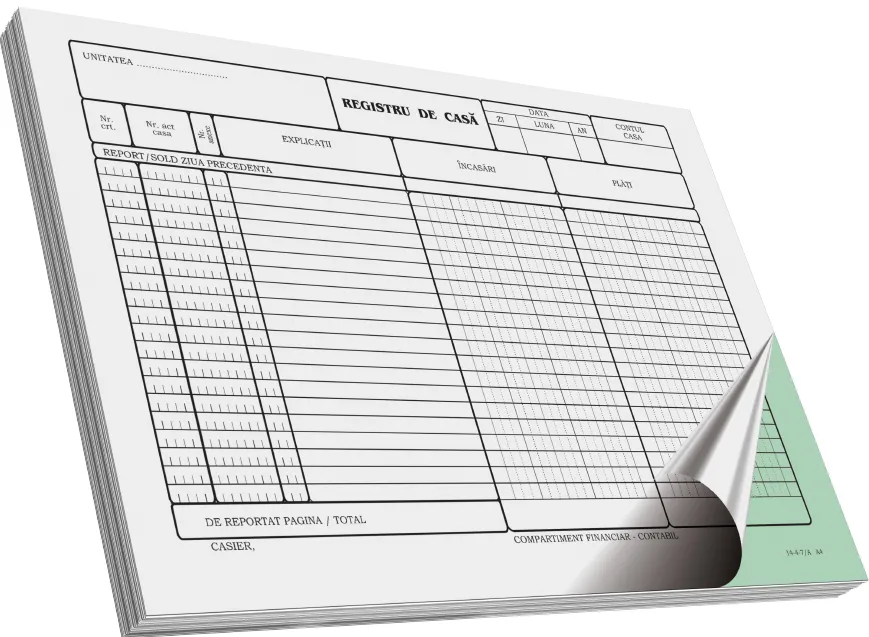 Registru de casa, A4, 50 file, 2 exemplare, 3 bucati/set