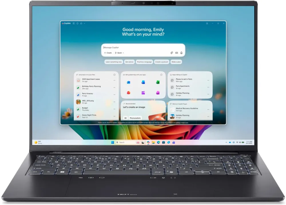NB SFG16-I71 CU7-355 16"/16/512GB W11 NX.JWNEX.00E ACER