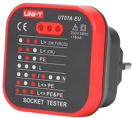 Tester priza 230V AC UT07A-EU Uni-t
