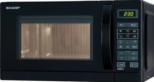 Sharp R-642BKW, microwave (black)