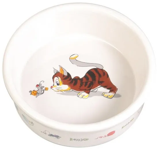 TRIXIE Porcelain Cat Bowl 0.2 l/11 cm