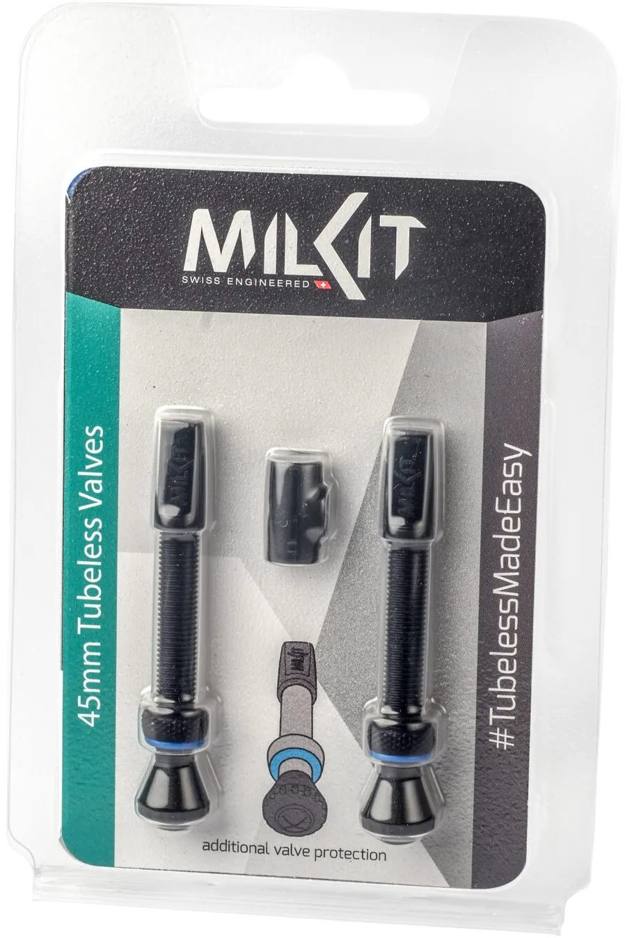 milkit - set valve tubeless presta - 45mm