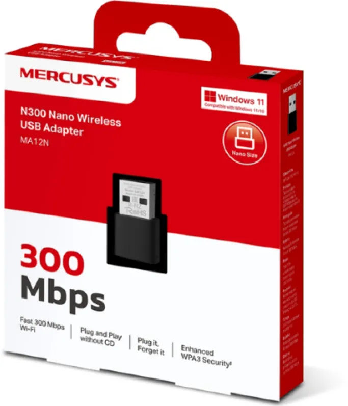 Mercusys N300 Wireless Nano USB Adapter