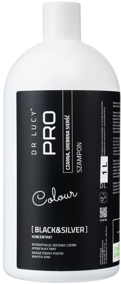 DR LUCY Black & Silver - shampoo for dark coat for dogs - 1L
