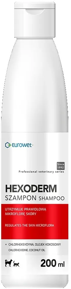 EUROWET Hexoderm - shampoo for dogs and cats - 200 ml