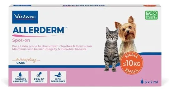 Tratament spot on Virbac Allerderm 6x2 ml