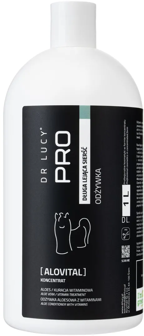 DR LUCY Pro Alovital Long Coat – dog conditioner – 1l