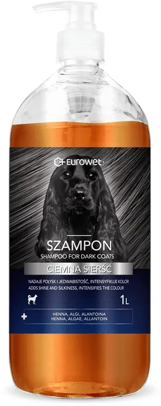 EUROWET Dark coat - shampoo for dogs - 1l