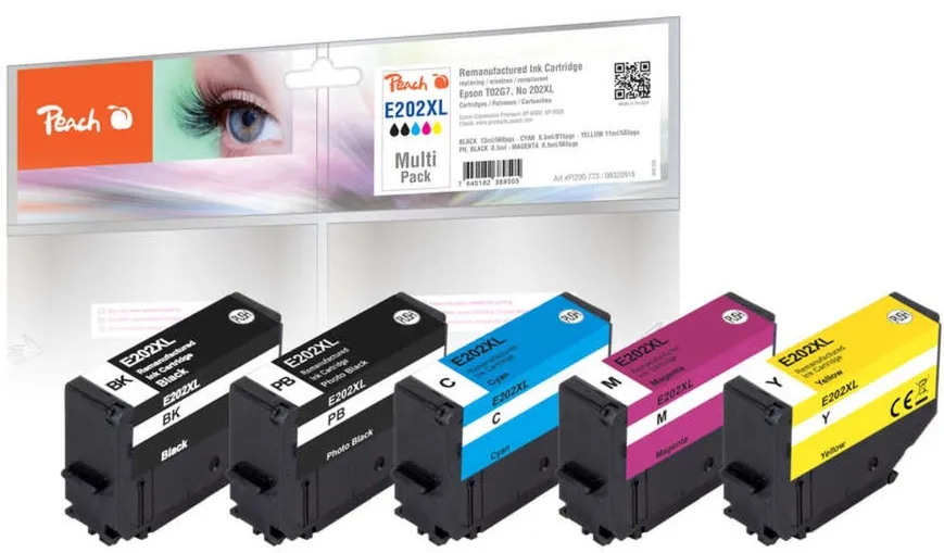 Peach Ink Saving Pack PI200-773 (compatible with Epson 202XL)