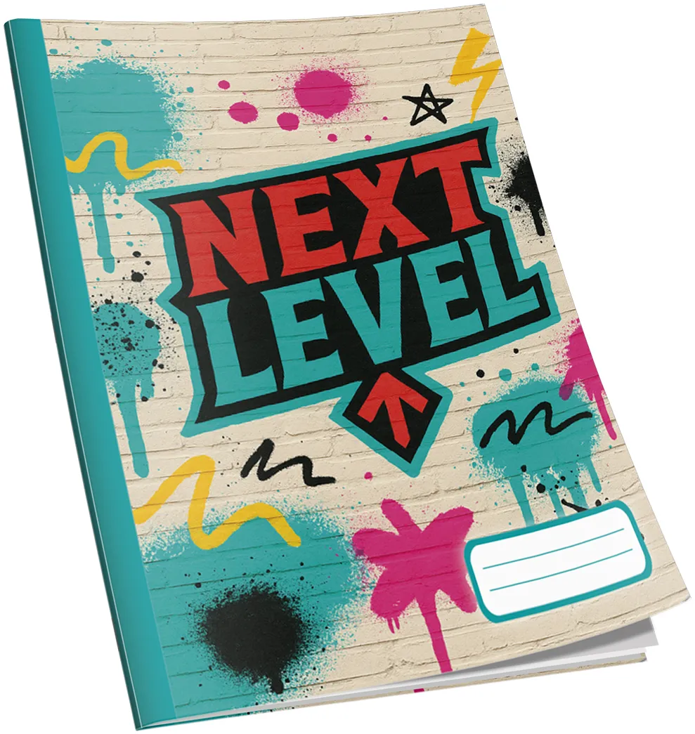 Caiet Next Level A4, 48 de file, 60g/mp, matematica, diverse modele de coperti